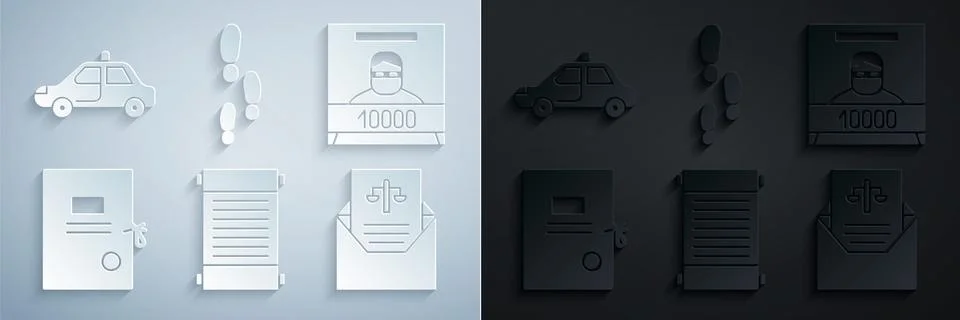 Set Decree, paper, parchment, scroll, Wanted poster, Lawsuit, Subpoena 스톡 일러스트