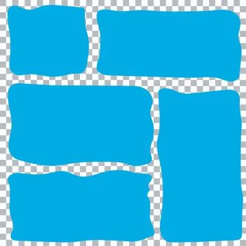 Set of Deform Shapes for Text. Dialog boxes Illustrazione stock