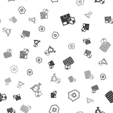 Set Delivery security with shield, House, Money and on seamless pattern. Vector 스톡 일러스트