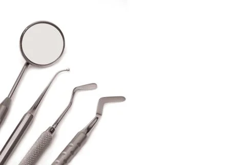 Set of dental tools Stock Photos