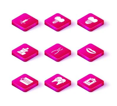 Set Dentures model, Teeth with braces, Mouthwash plastic bottle, Dental pliers Illustrazione stock