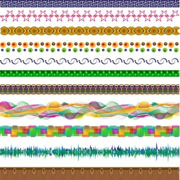 Set of design elements in different styles イラスト素材