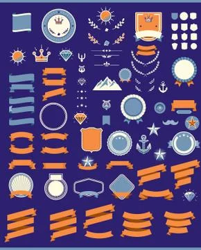 Set of the design elements Stock Illustration