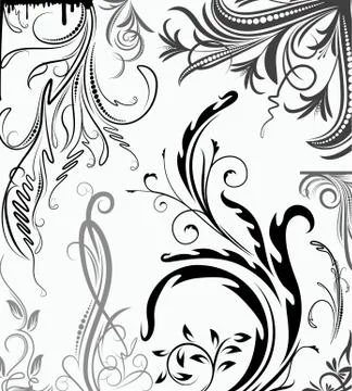 Set of design elements. 库存插图