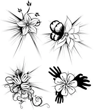 Set of design elements. Stock Illustration