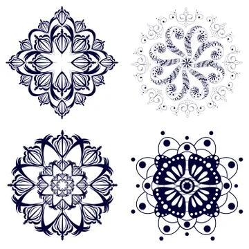 Set with design elements. Stock Illustration