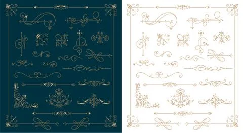 Set of design elements Stock Illustration