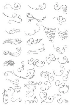 Set of design elements Stock Illustration