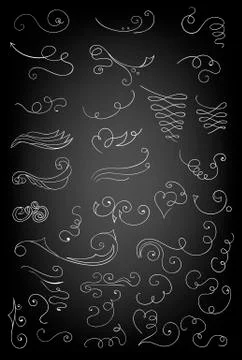 Set of design elements Stock Illustration