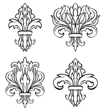 Set with design elements. Stock Illustration