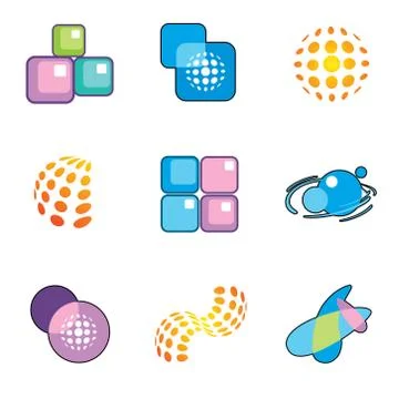 Set of design elements Stock Illustration