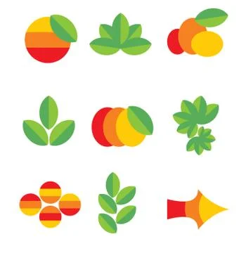 Set of design elements Illustrazione stock