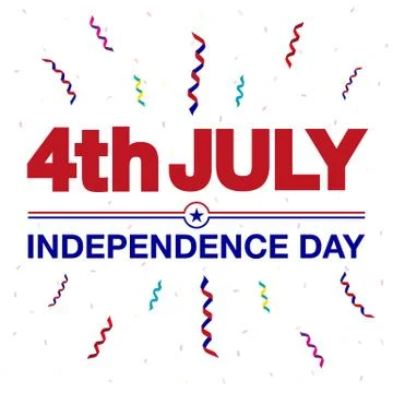 A set of design elements for Independence Day Stock Illustration