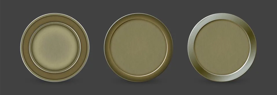 Set of design elements, medal, vector illustration Stock Illustration