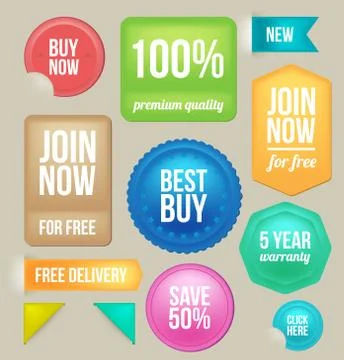 Set design label Stock Illustration