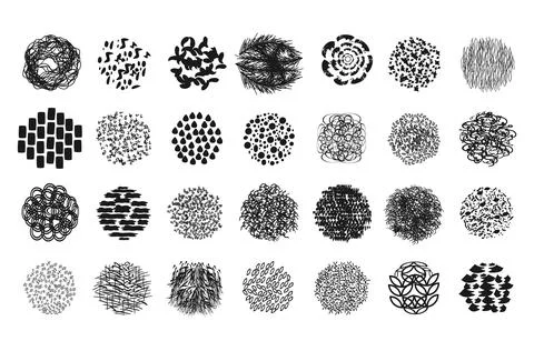 Set of design textures, vector illustration Stock Illustration