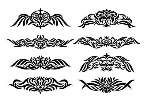 Set of design vintage elements イラスト素材