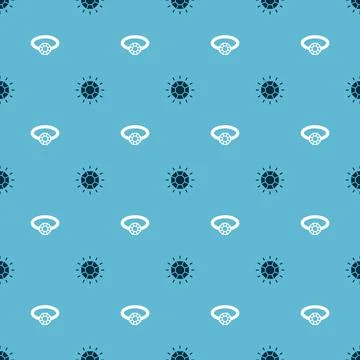 Set Diamond and engagement ring on seamless pattern. Vector Stock Illustration