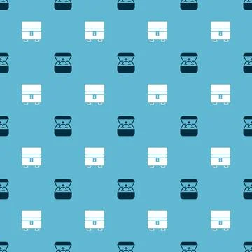 Set Diamond engagement ring in box and Jewelry on seamless pattern. Vector Stock Illustration