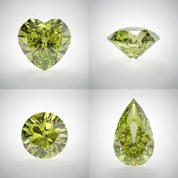 Set of diamonds Stock Illustration