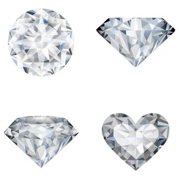 Set of diamonds Stock-Illustration