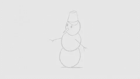 Set of different animated Christmas doodle elements. Video clip with alpha chann Stock Footage 301066615