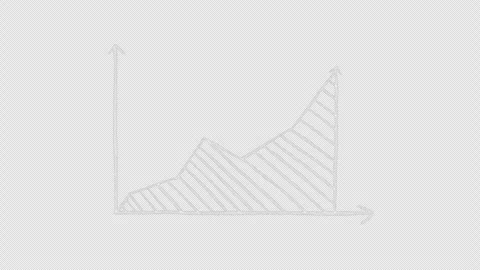 Set of different animated drawing of a graph. Video clip with alpha channel. Stock Footage 301066578
