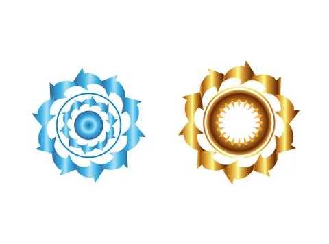 Set of Different arrow circles isolated on the white Stock Illustration