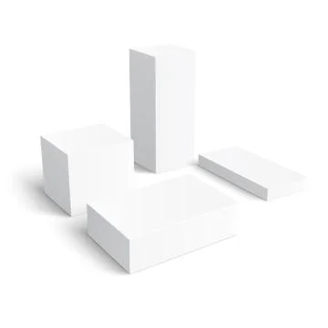 Set of different blank boxes. イラスト素材