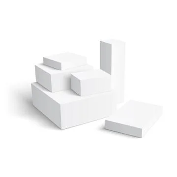 Set of different blank boxes. イラスト素材