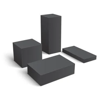 Set of different blank boxes. イラスト素材