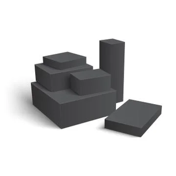 Set of different blank boxes イラスト素材