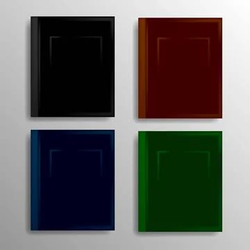 Set of Different Book Icons Set of Different Book Icons Isolated on Grey B... Stock Photos