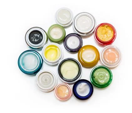 Set of different cosmetics cream Stock Photos