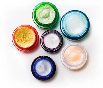 Set of different cosmetics cream Stock Photos
