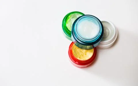 Set of different cosmetics cream Foto stock