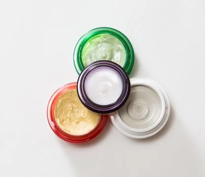 Set of different cosmetics cream Stock Photos