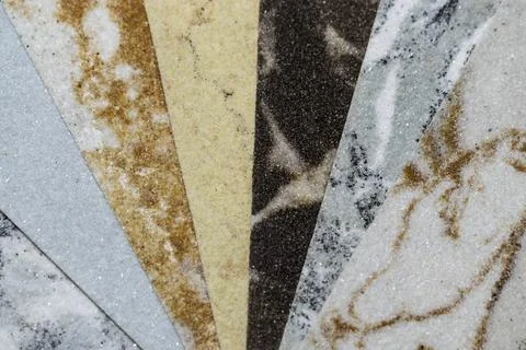Set of different decorative stone for design, interior and exterior Stock Photos