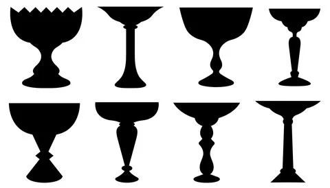 Set of different fruit bowls Illustration