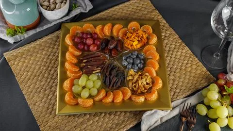 A set of different fruits Stock Photos