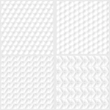 Set of Different Golf Background Stock Illustration