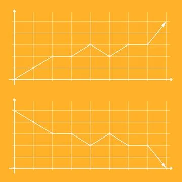Set of different graphs and charts. Infographics and diagnostics, charts an.. Stock Illustration