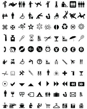Set of different icons Stock Illustration