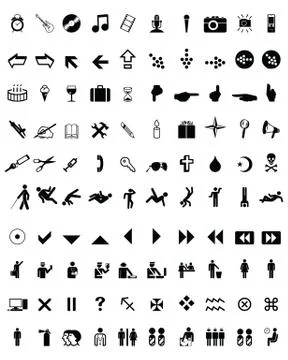Set of different icons Stock Illustration