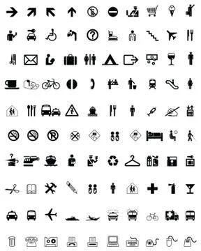 Set of different icons Stock Illustration
