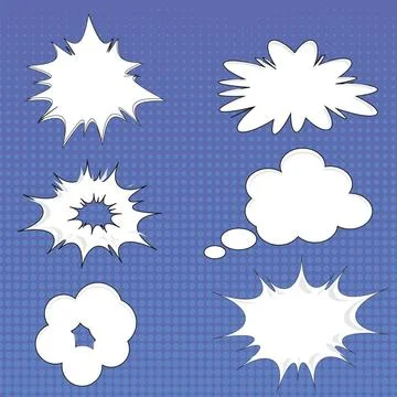 Set of Different Speech Bubbles Set of Different Speech Bubbles Isolated o... Stock Photos