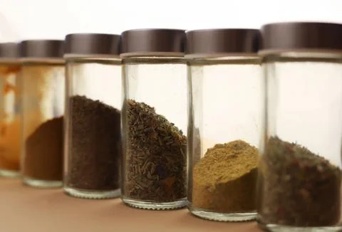 Set of different spices Stock Photos