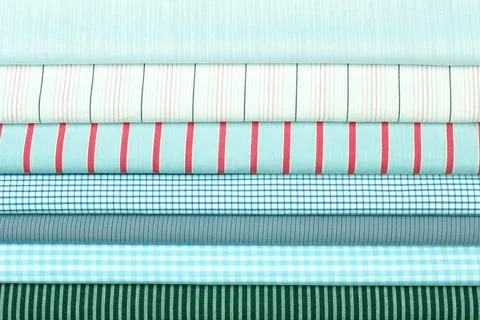 Set different texture cotton colored fabric. Background abstraction of factor Stock Photos