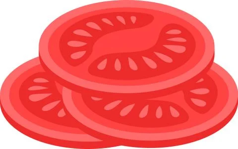 Set of different tomatoes isolated on background. Vector illustration. Whole Illustration