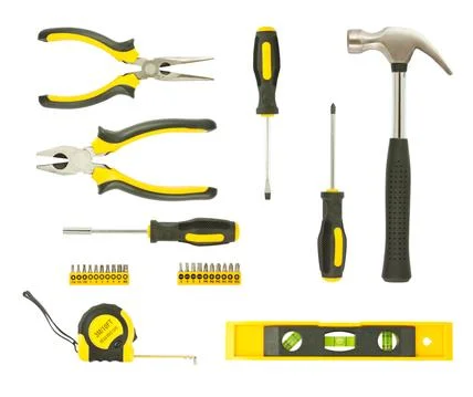 Set of different tools Stock Photos